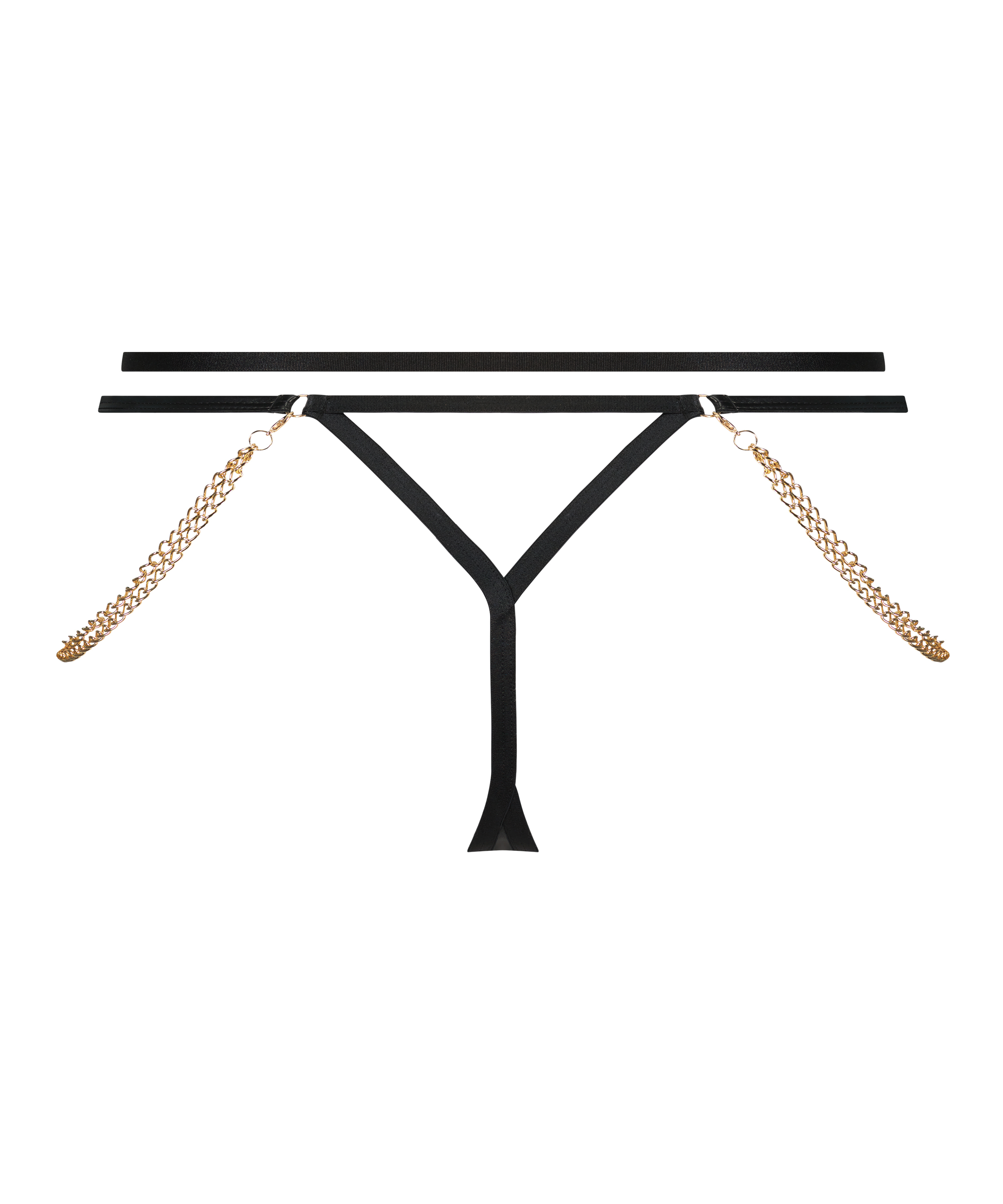 Tanga de pierna alta Hecate, Negro, main