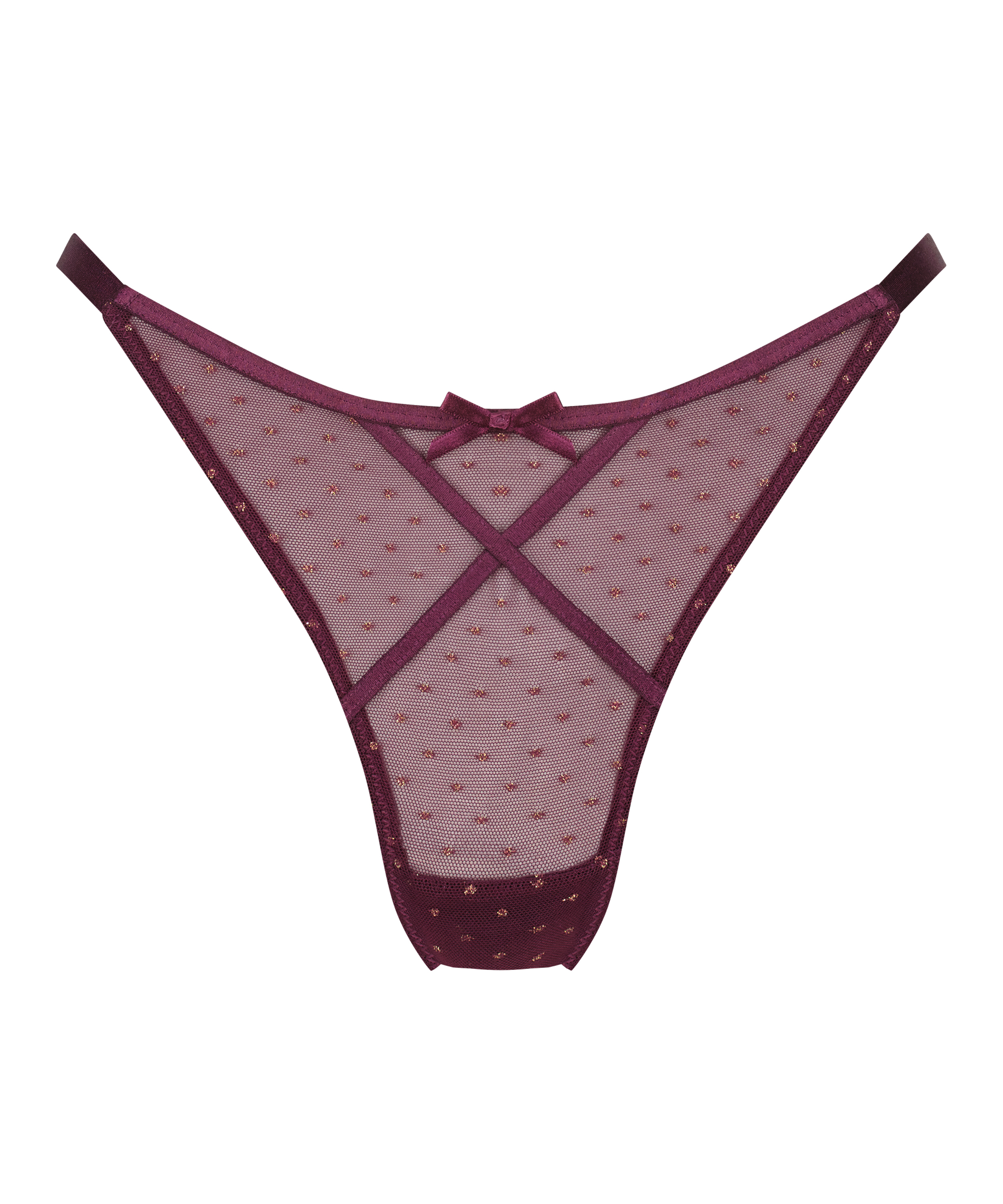 Tanga de tiro alto Nikki, Morado, main