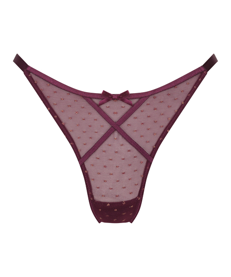 Tanga de tiro alto Nikki, Morado