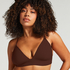 Triangular Bralette Smooth, Marrón