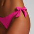 Braguita de bikini de lúrex Scallop, Rosa