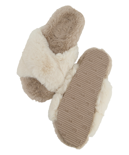 Pantuflas Lia, Beige