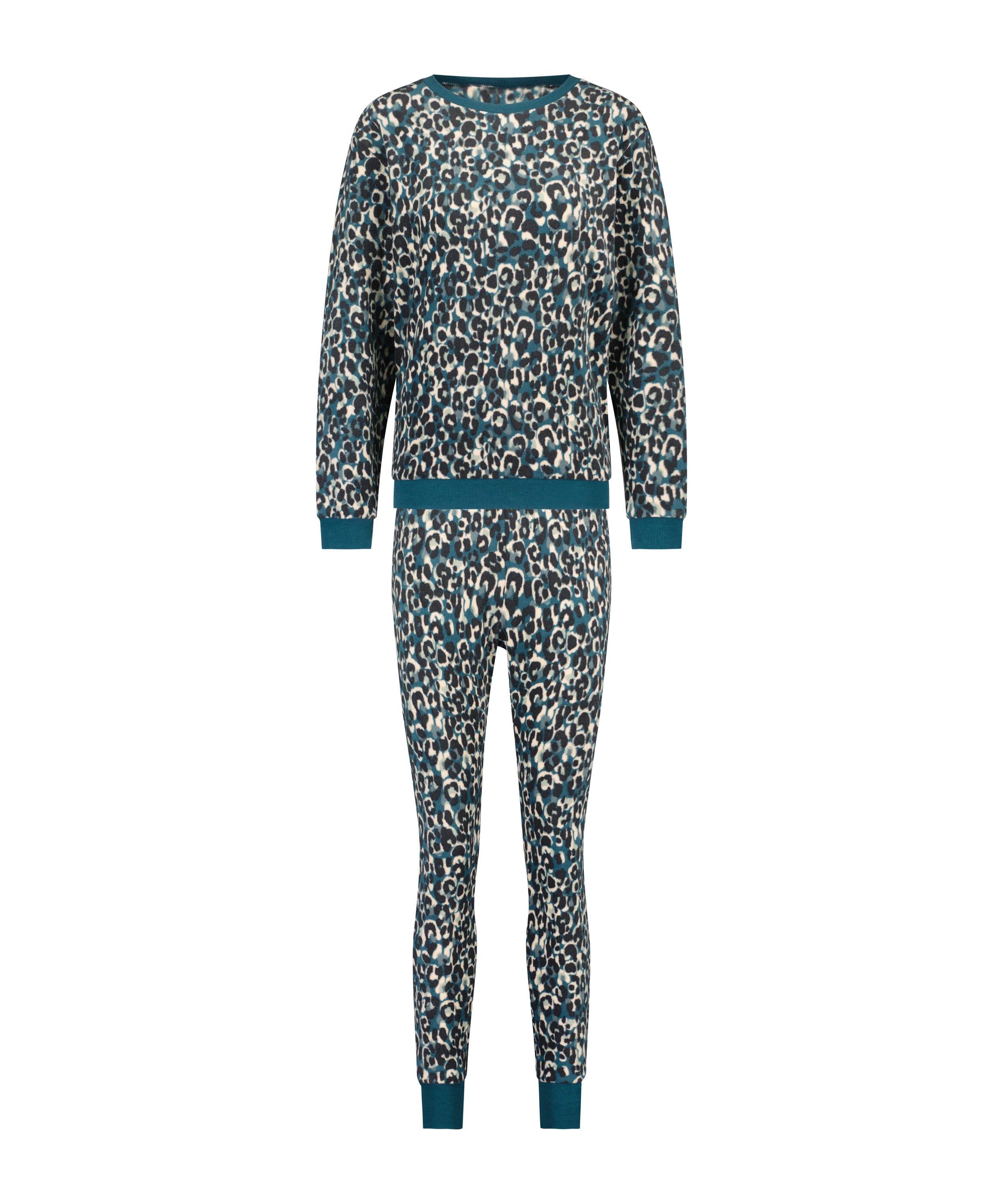 Conjunto de pijama con bolso, Azul, main