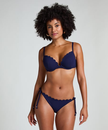 Braguita de bikini Scallop, Azul