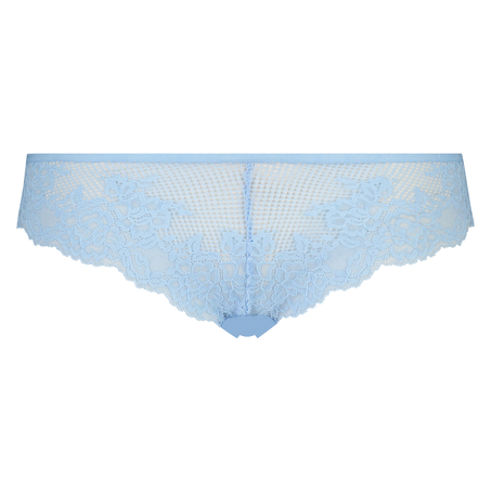 Tanga Invisible lace front, Azul