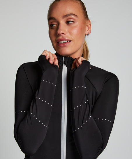 HKMX Chaqueta Run Baby Run, Negro