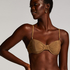 Top de bikini Goldie Shimmer, Amarillo