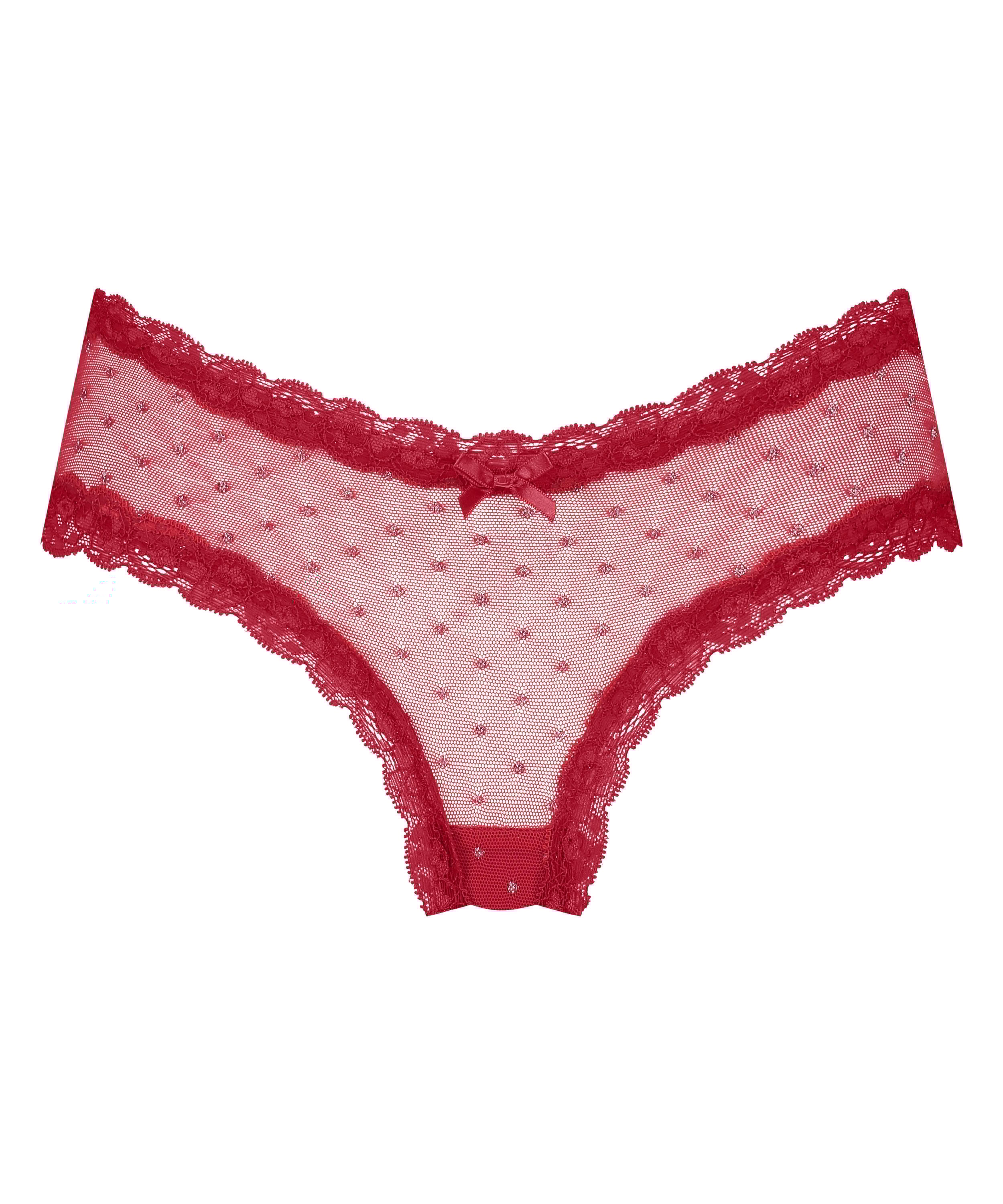 Brasile&ntilde;a en forma de V burn-out mesh, Rojo, main