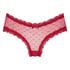 Brasile&ntilde;a en forma de V burn-out mesh, Rojo