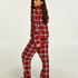 Conjunto de pijama Check Twill, Rojo