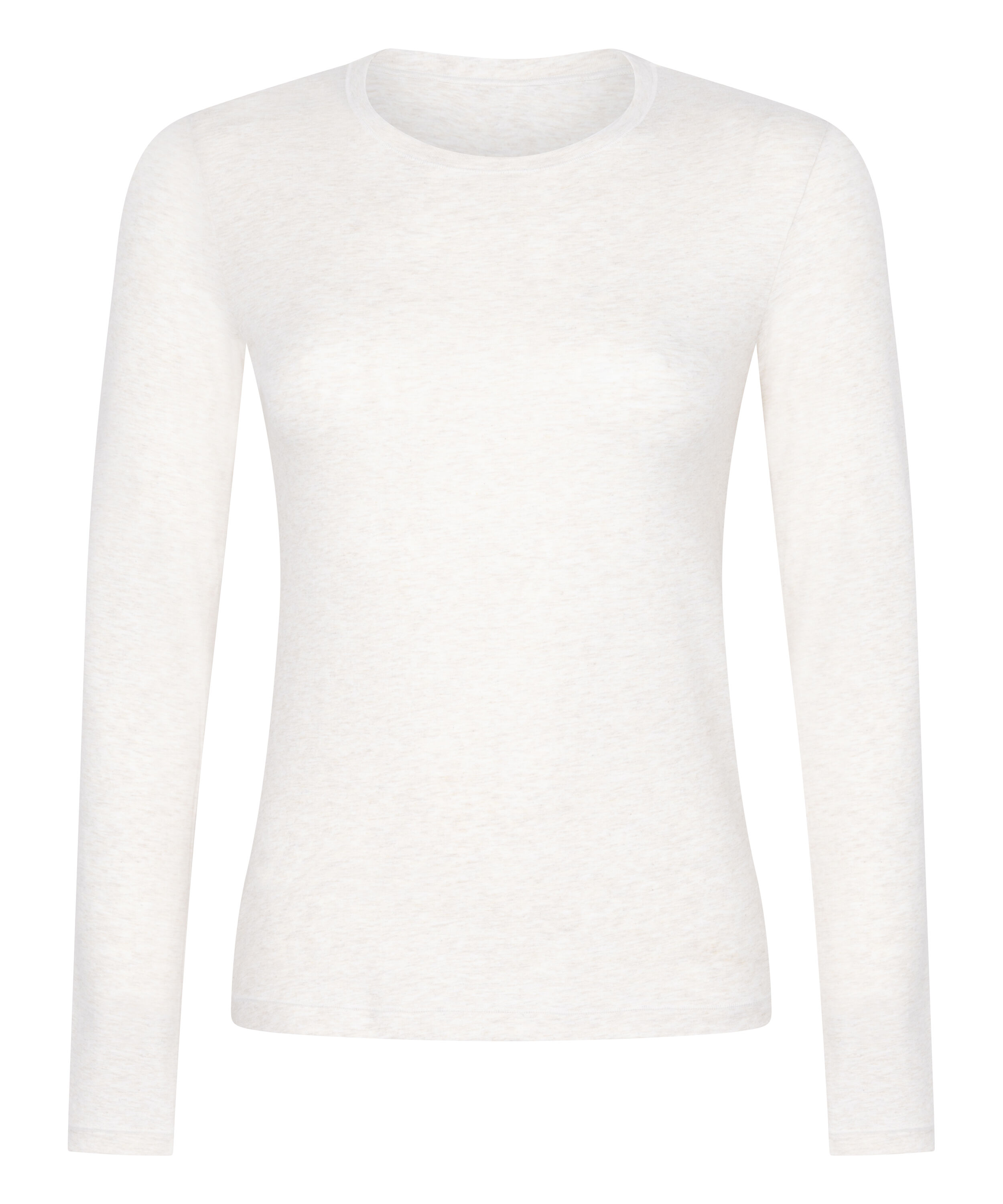 Camiseta de manga larga en algod&oacute;n suave, Beige