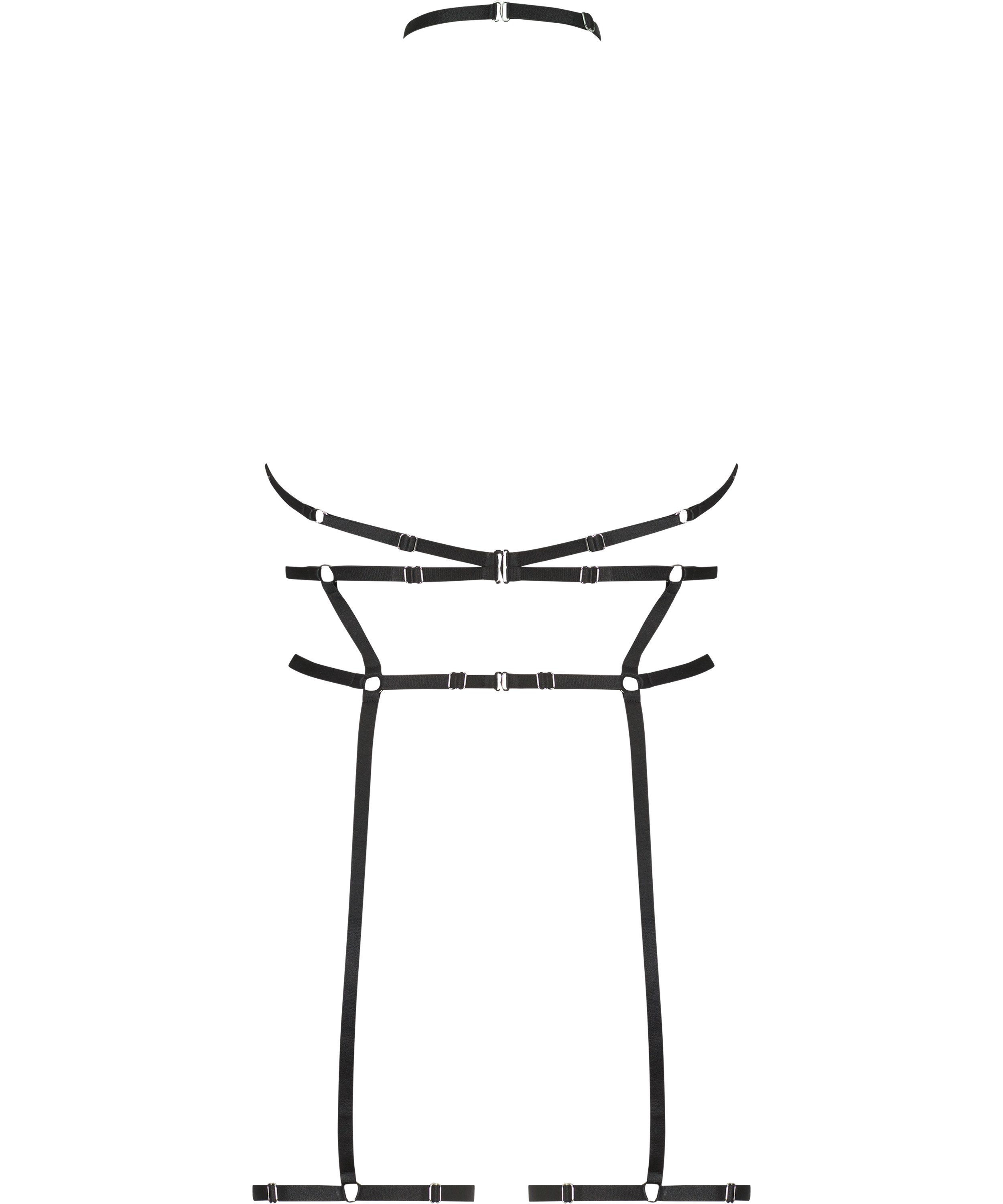 Private arn&eacute;s de diamantes de imitaci&oacute;n, Negro, main