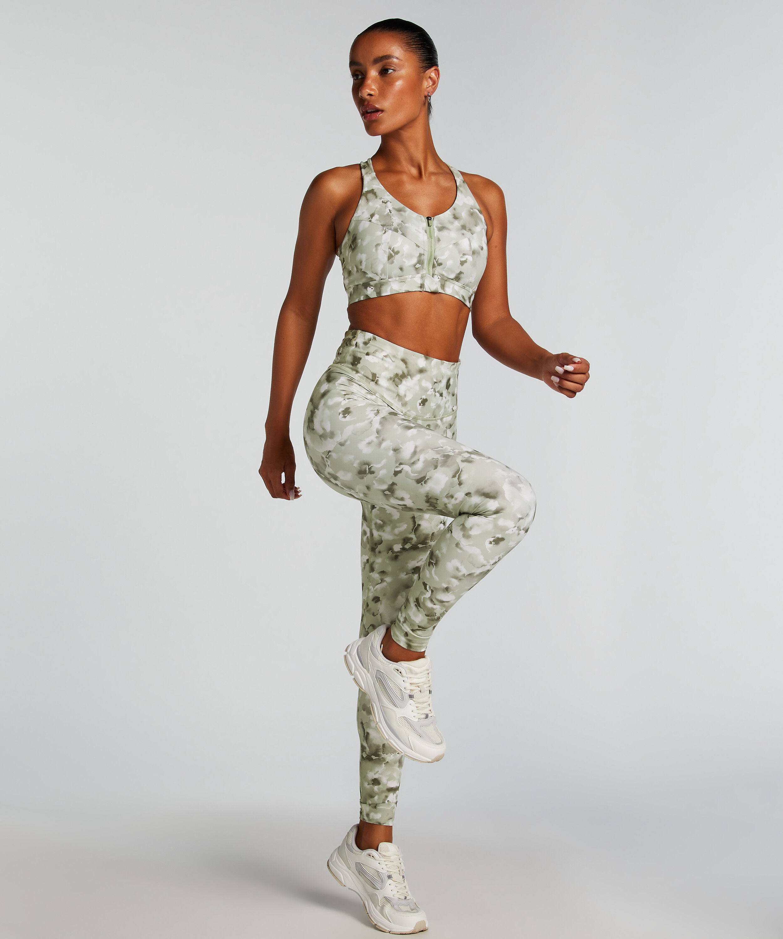 HKMX Leggings de talle alto, Verde