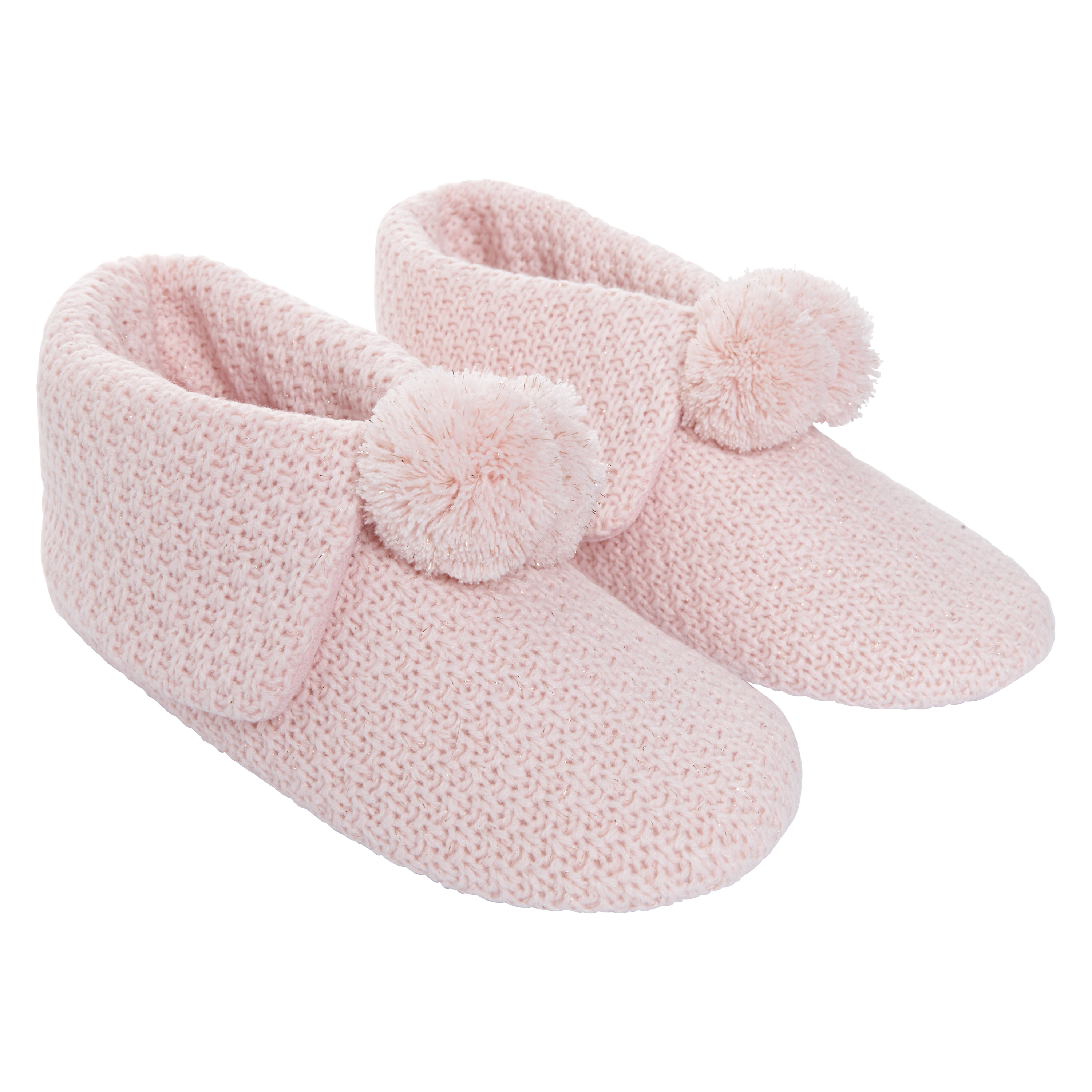 Boot slippers Flod over knitted, Rosa, main