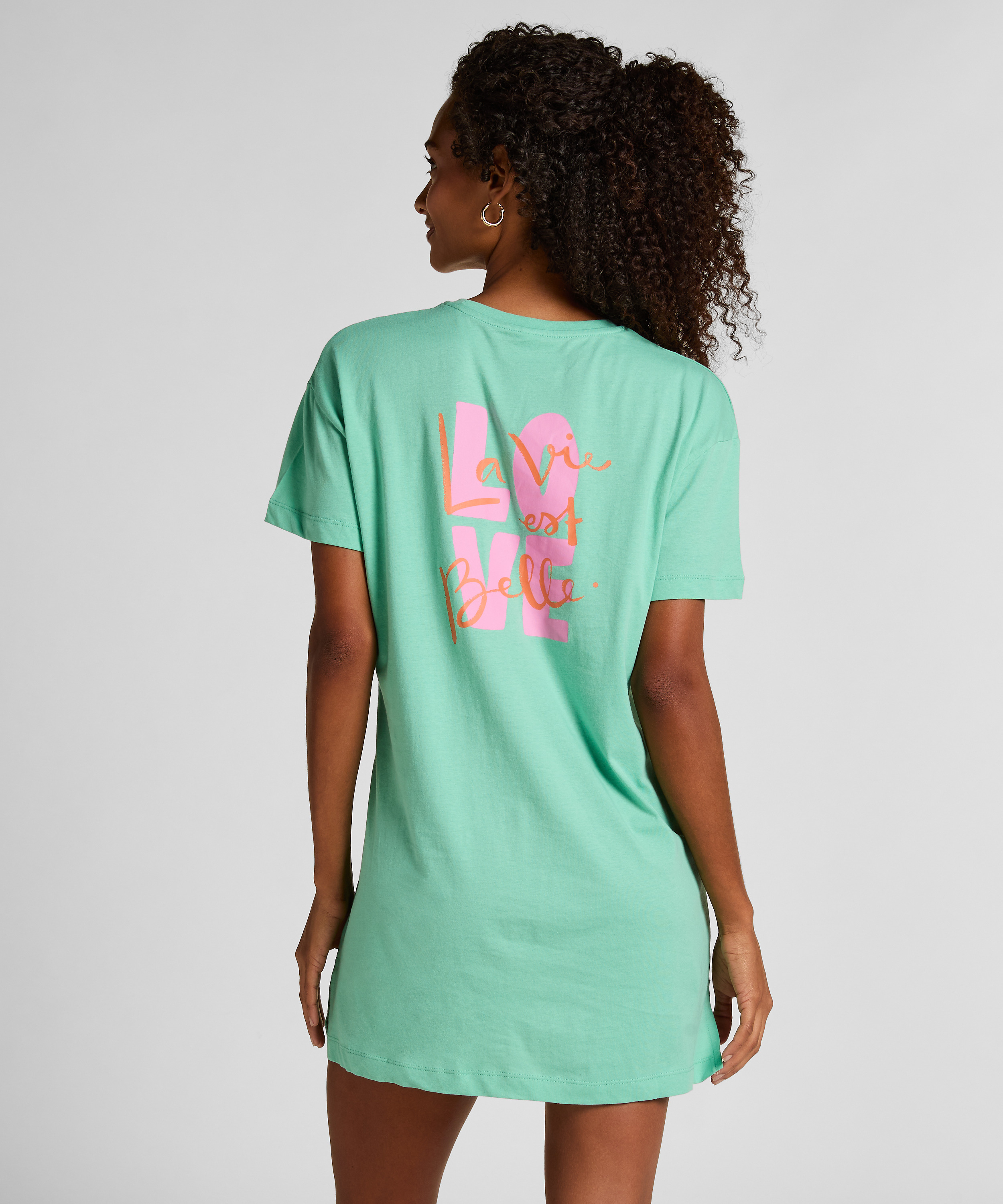 Camis&oacute;n de escote redondo, Verde, main