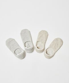 2 Pares Calcetines, Gris