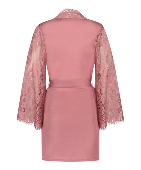 Kimono de encaje, Rosa