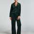 Pantal&oacute;n de pijama de terciopelo, Verde