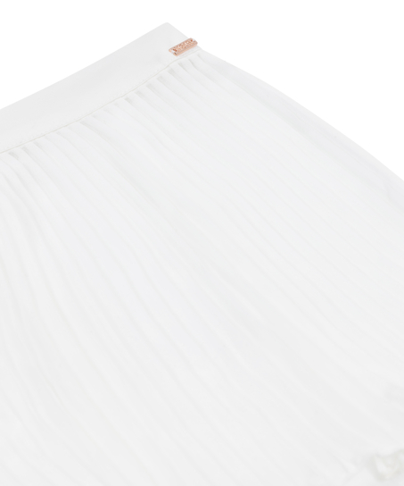 Short plisado, Blanco