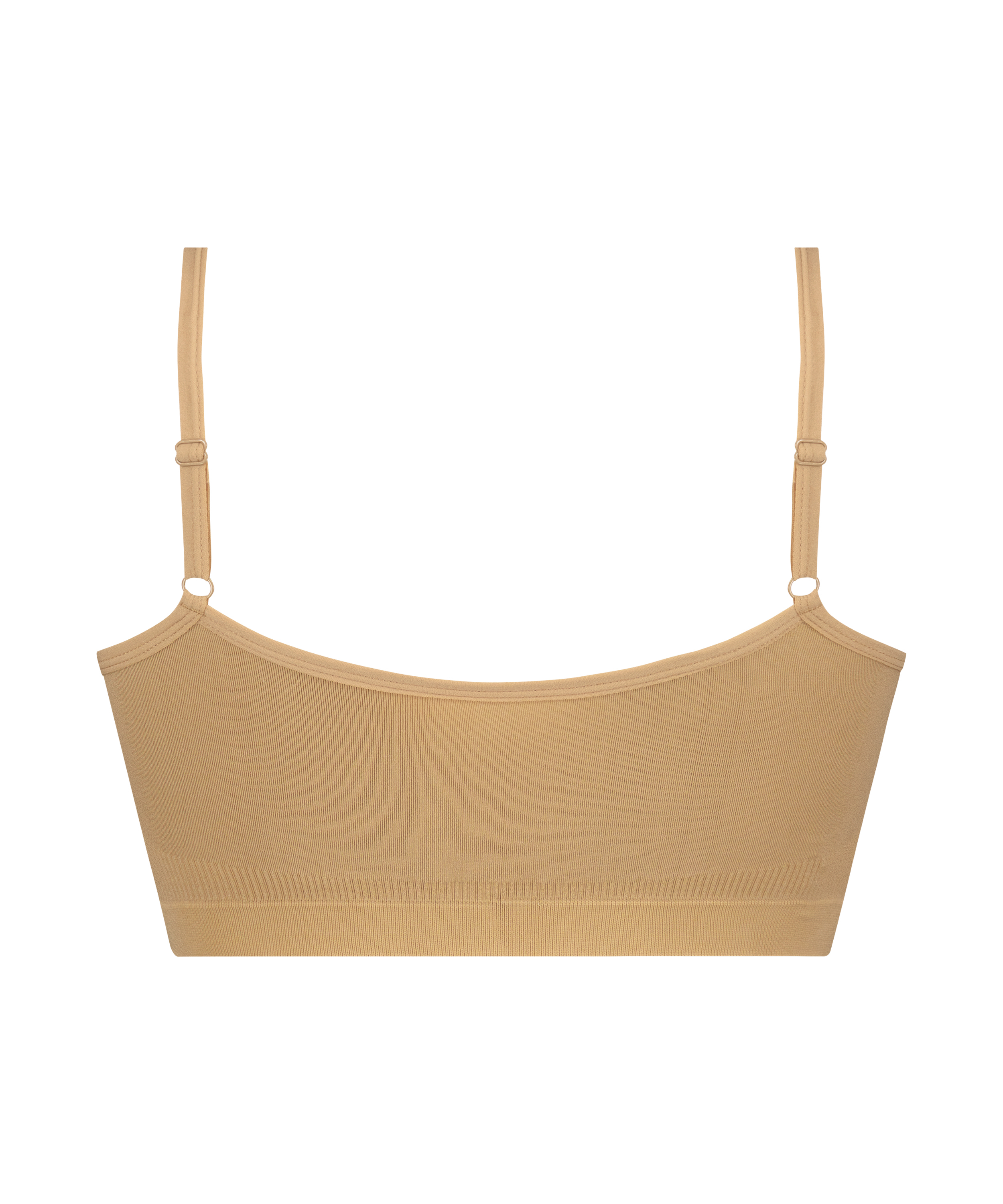 ﻿Bralette con tirantes, Beige, main