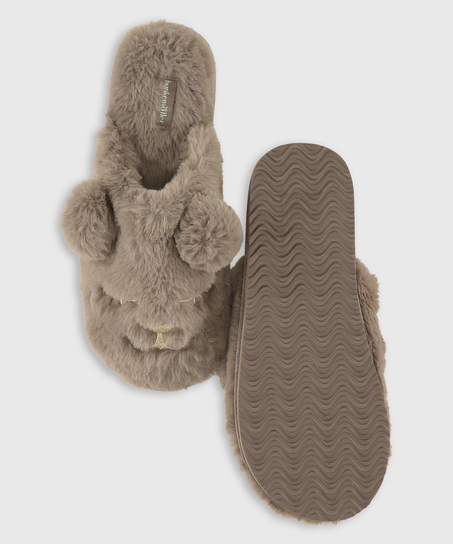 Zapatillas Bear Mule, marrón