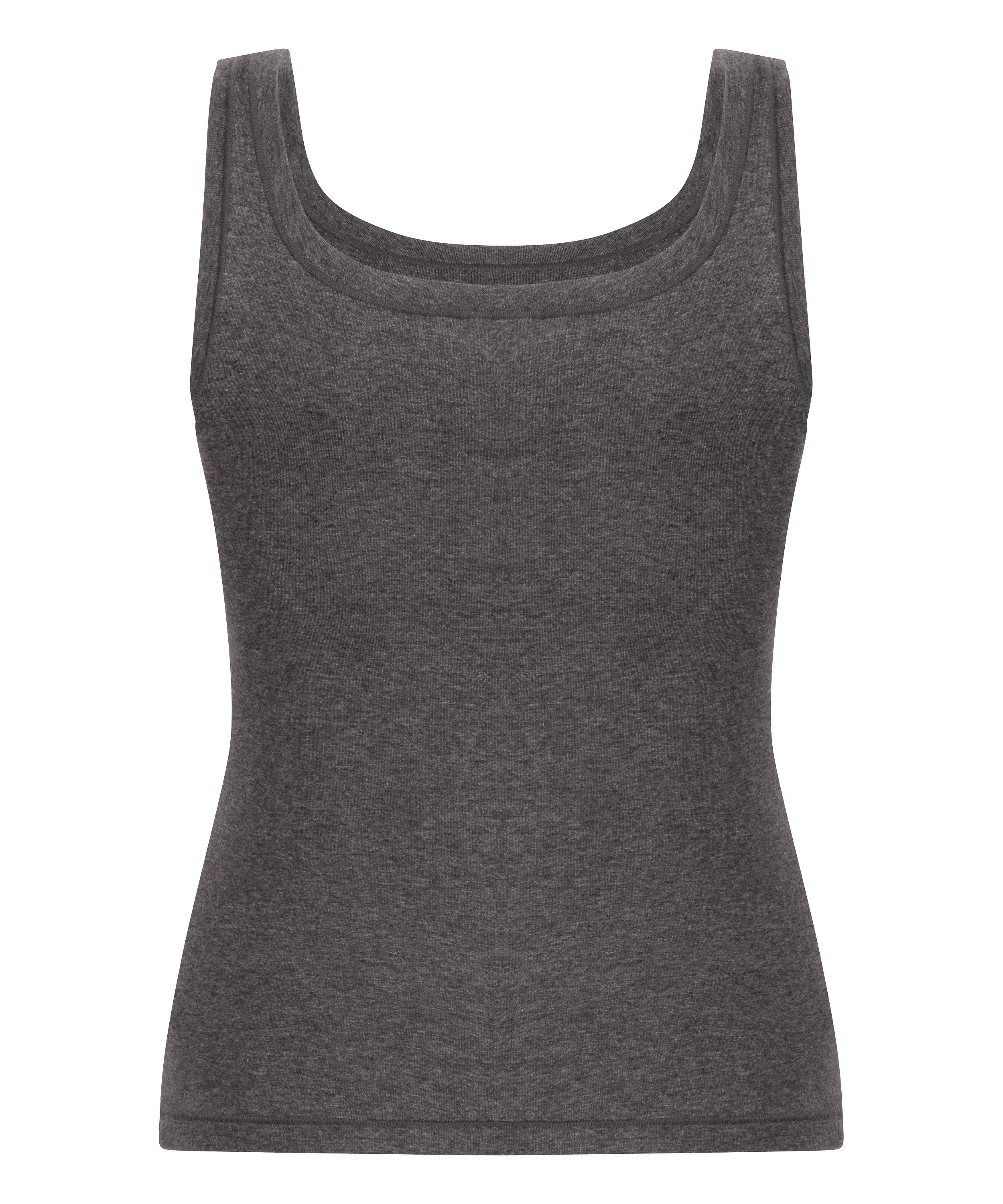 Camiseta de tirantes en algodón suave, Gris, main