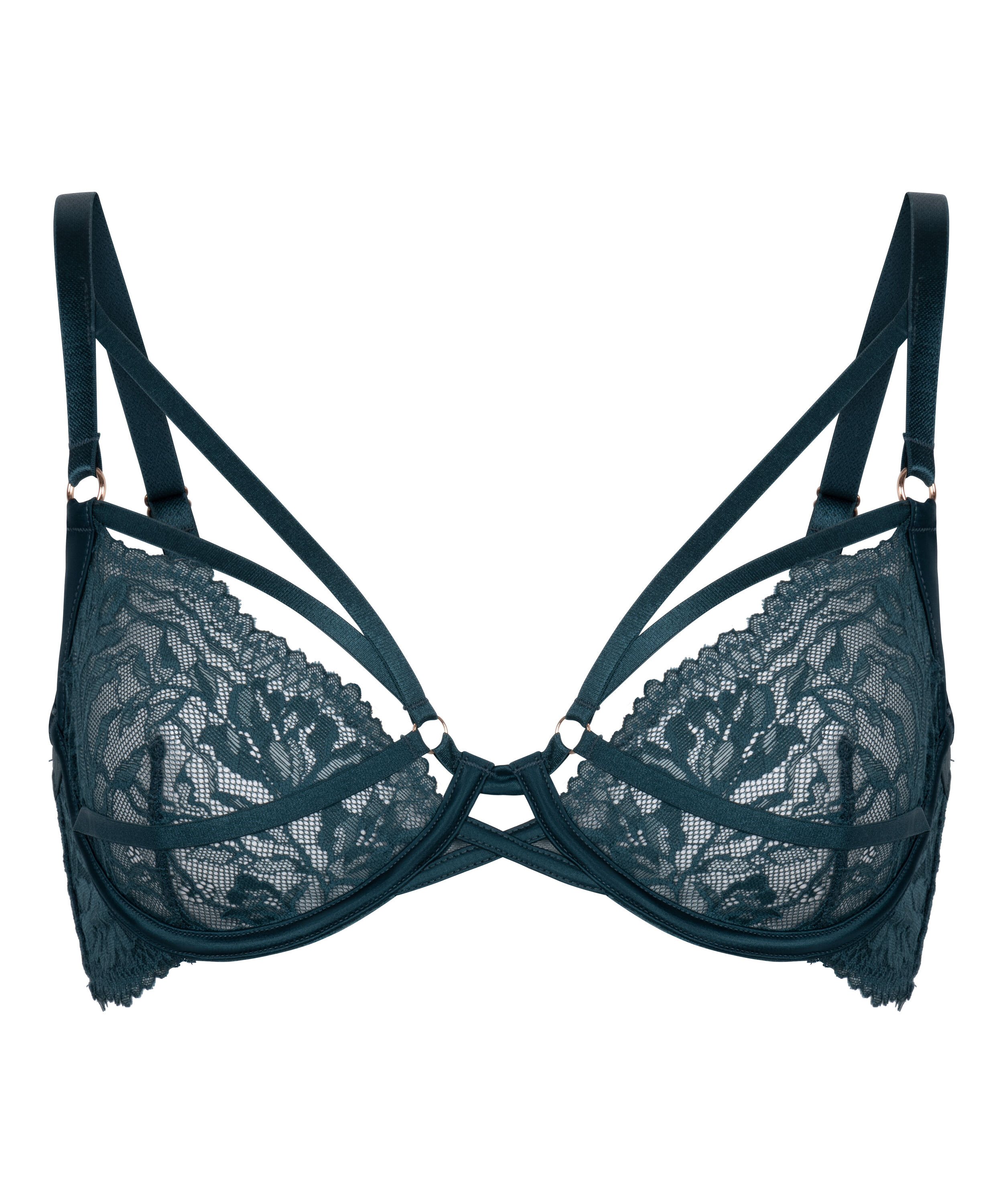 Sujetador con aros sin relleno Amel, Azul