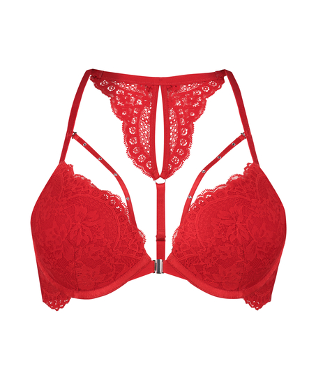 Sujetador push-up con aros y relleno Mariah, Rojo