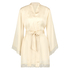 Kimono de satén meili, Beige