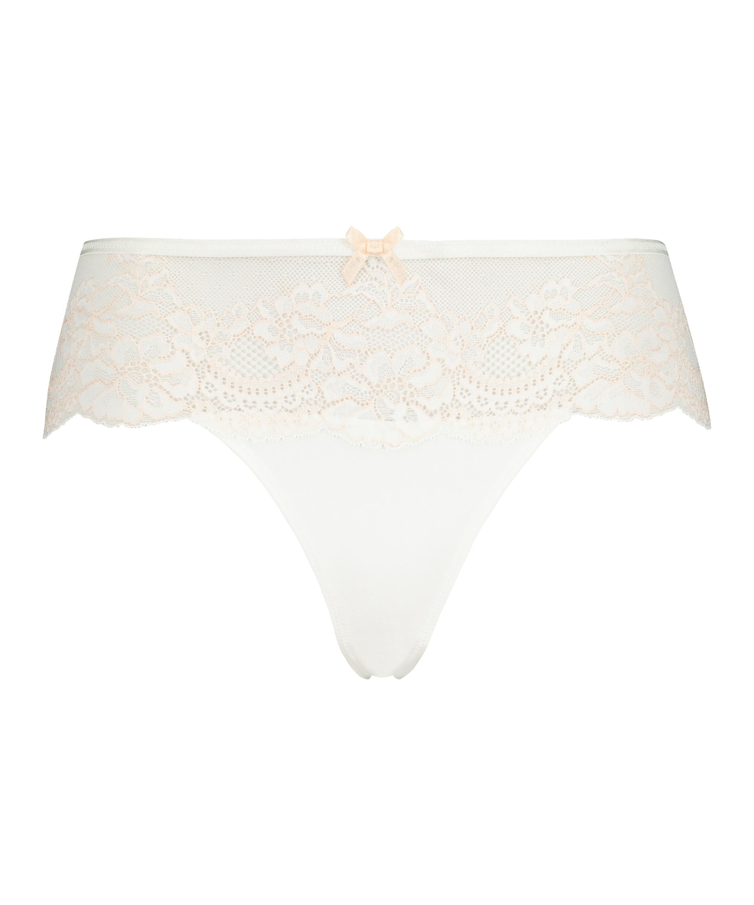 Tanga bóxer Doriane, Blanco
