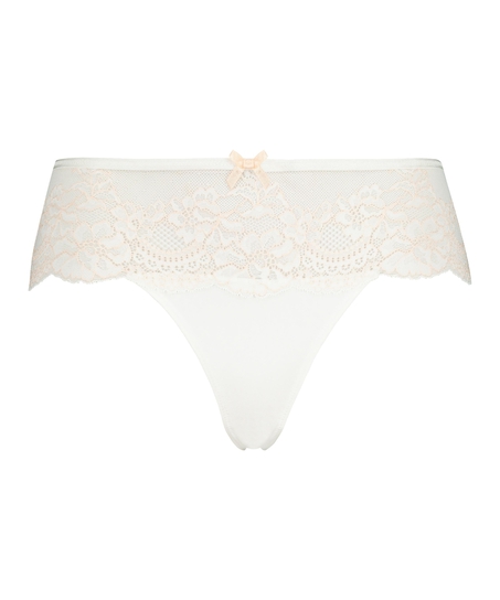 Tanga bóxer Doriane, Blanco