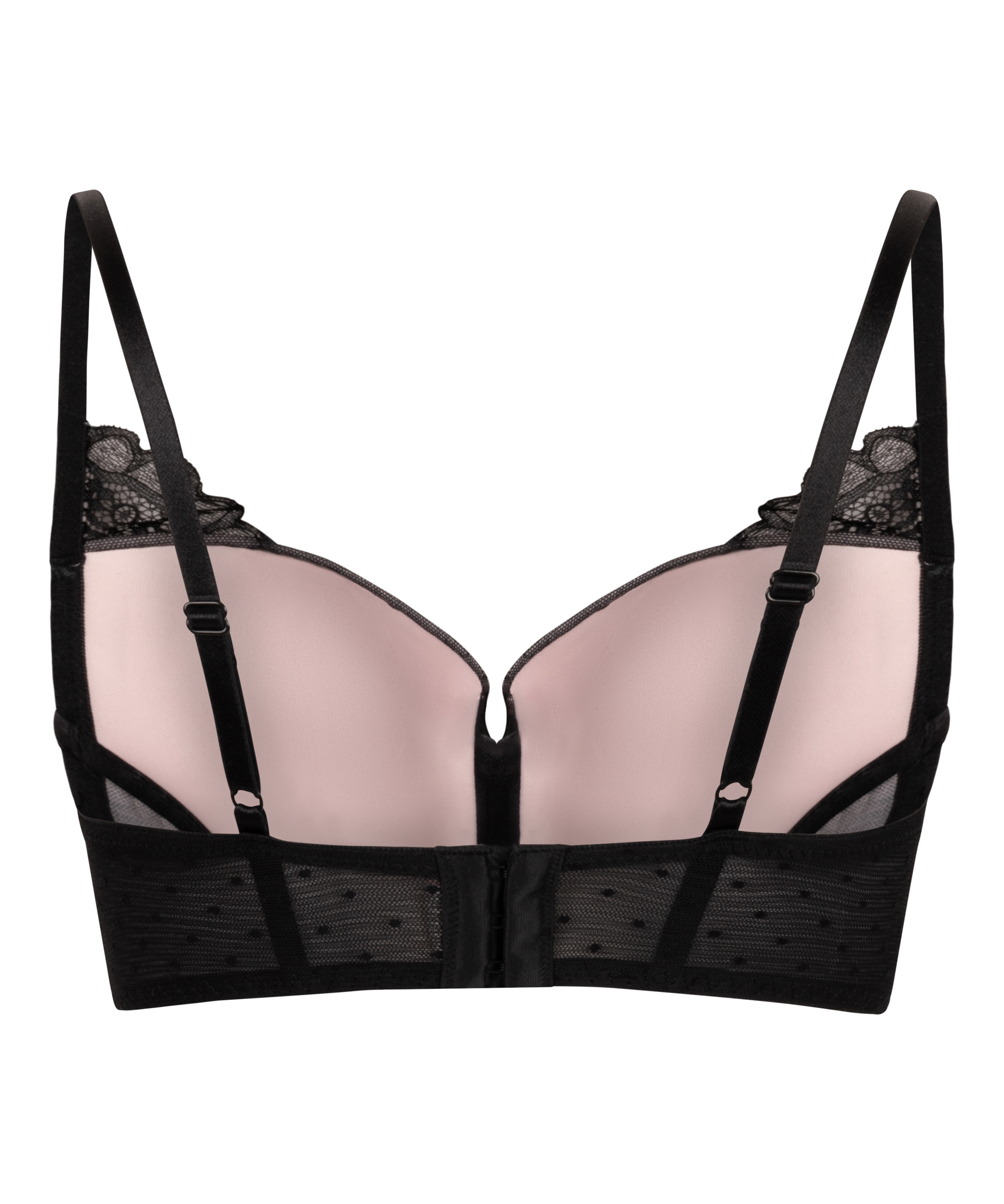 Sujetador de aros longline acolchado Juliette, Negro, main