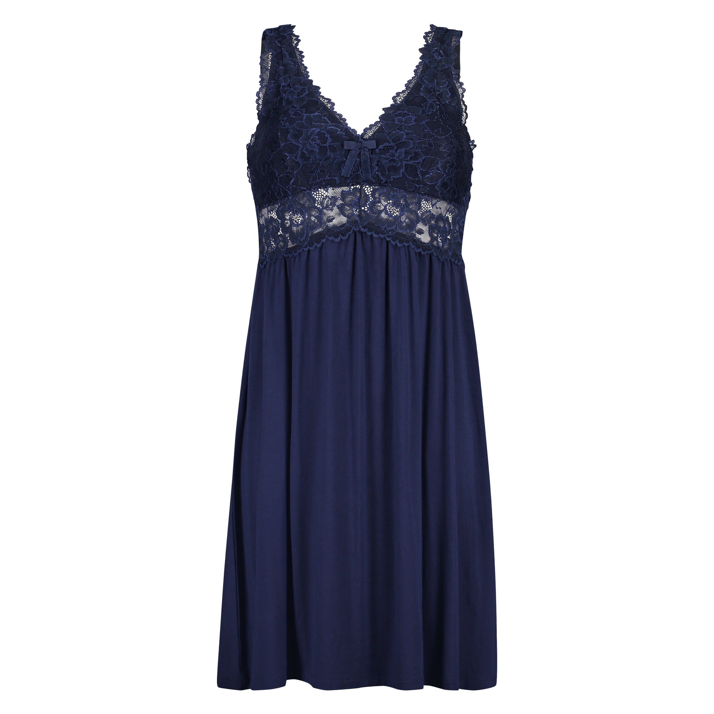 Vestido lencero Nora Lace, Azul