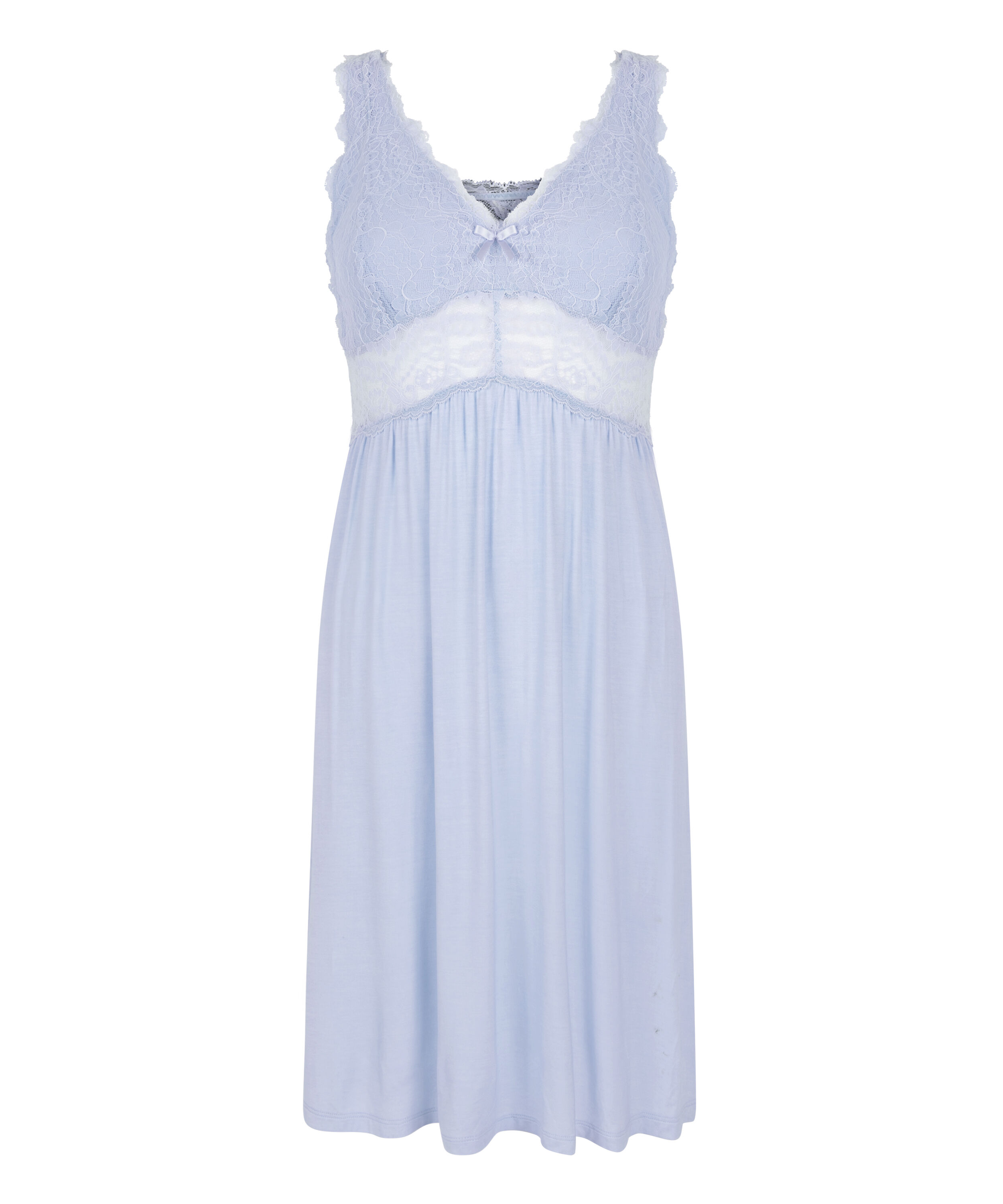 Vestido lencero Nora Lace, Azul