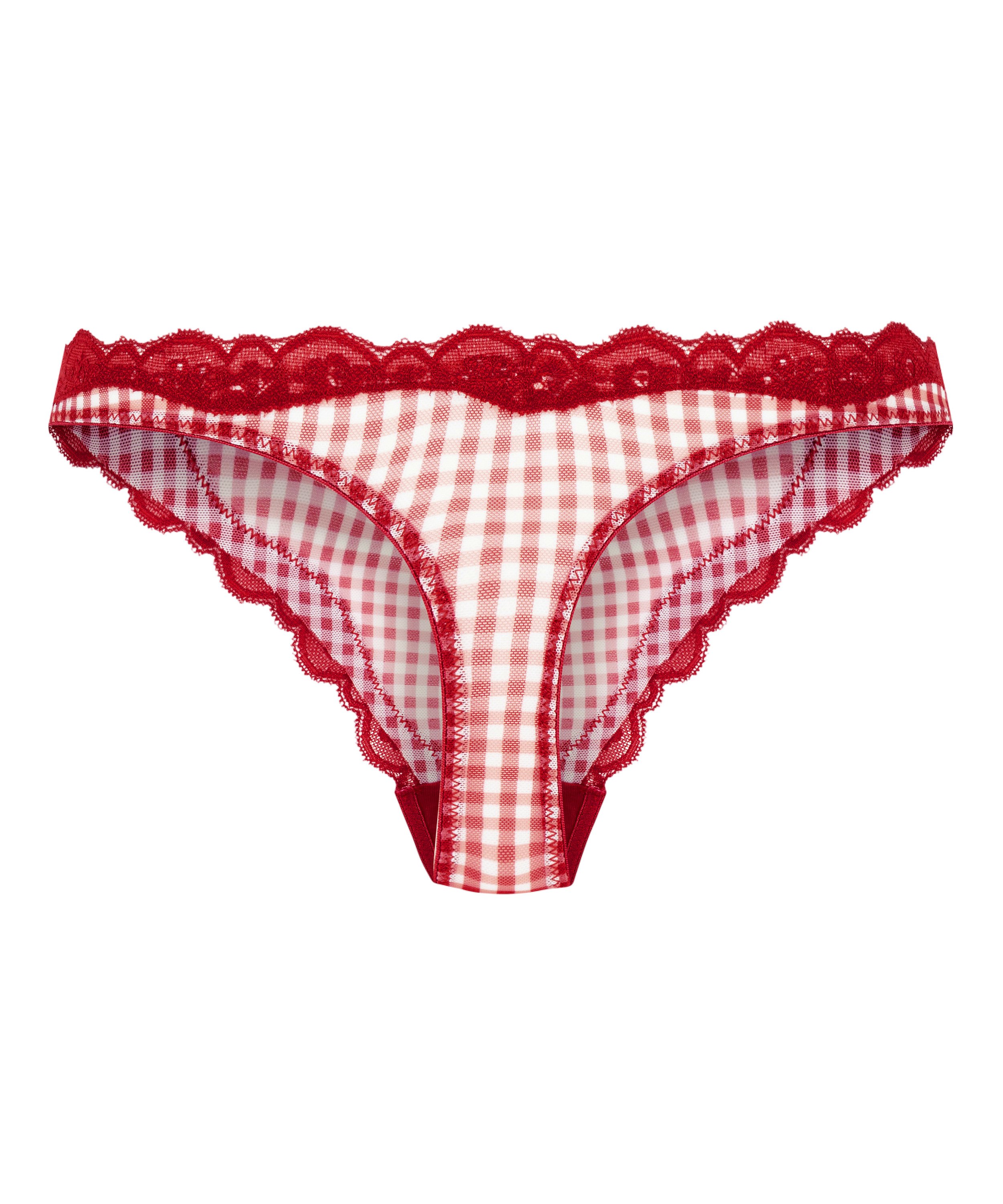 Tanga de tiro alto Liz, Rojo, main