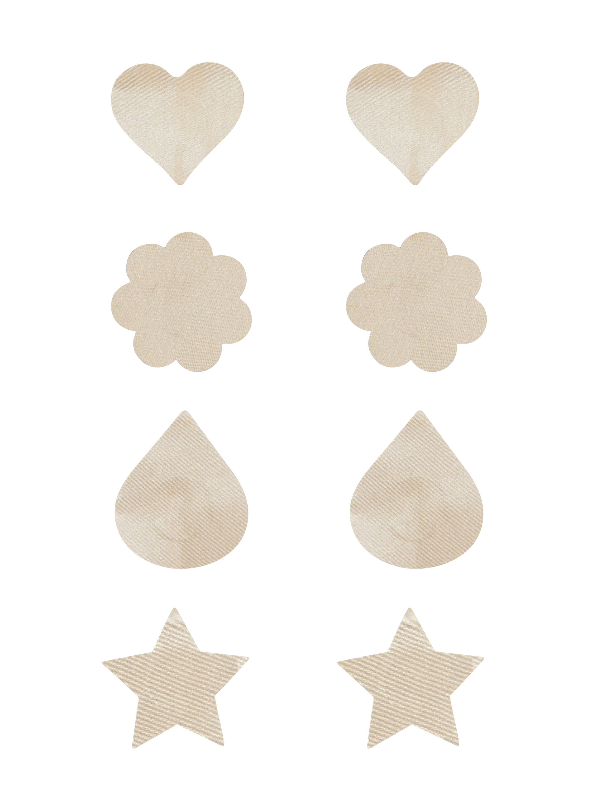 Lote de 4 Cubre-pezones, Beige