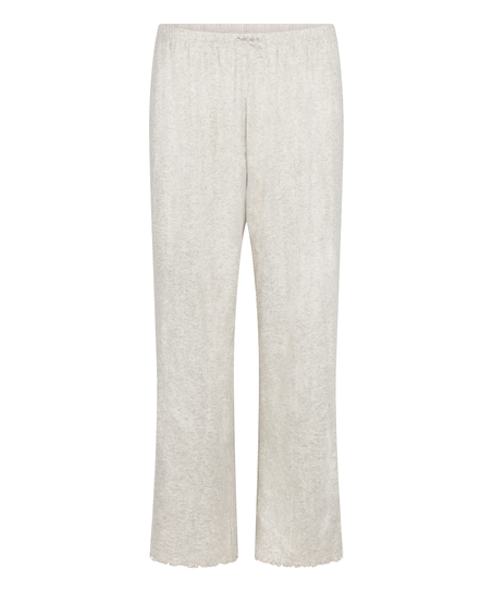 Pyjama Pant Loose Pointelle, Gris
