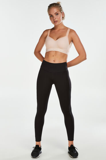 Hunkemöller Mallas deportivas de rejilla con cintura de HKMX Negro