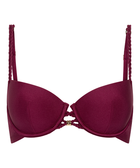 Top de bikini preformado con aros Marrakech, Rojo