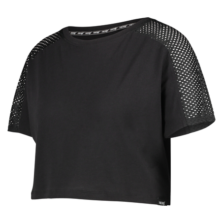 Top corto mesh de HKMX, Negro
