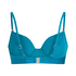 Top de bikini con aros sin relleno Aqua, Verde