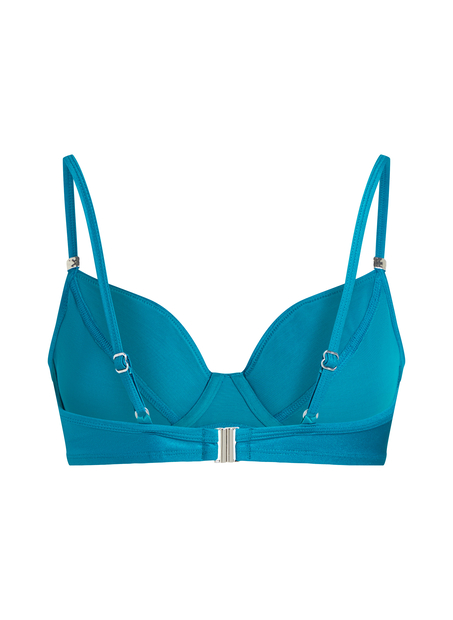Top de bikini con aros sin relleno Aqua, Verde