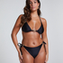 Braguita de Bikini de Corte Alto Yucatan, Negro