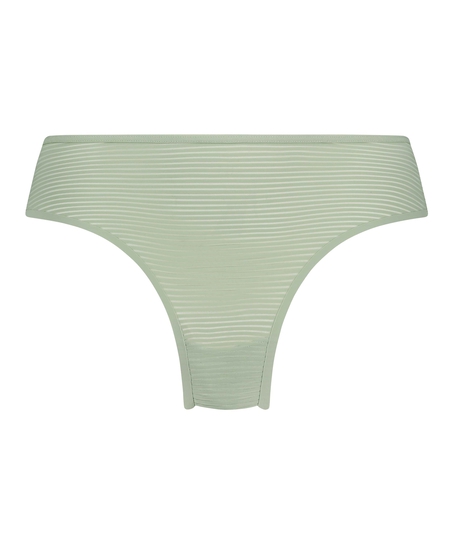Brasileña Invisible Stripe mesh, Verde