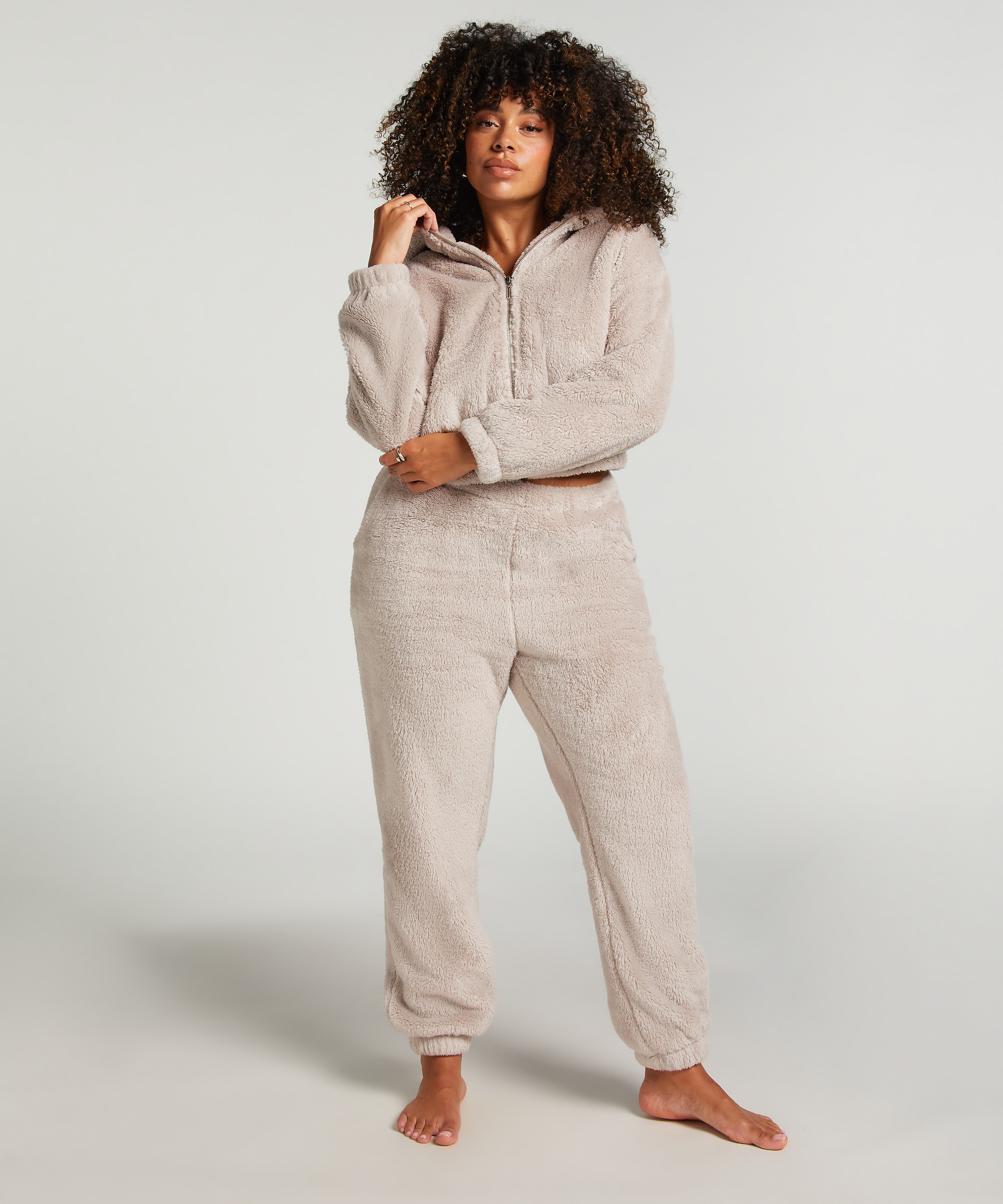 Top Fleece, Gris, main