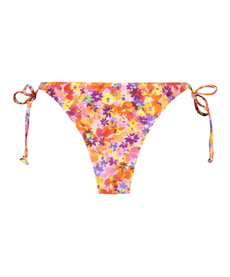Braguita de Bikini de Corte Alto Tiki, Naranja