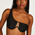 Top de bikini con aros no preformado Belize, Negro