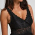 Vestido lencero Nora Lace, Negro