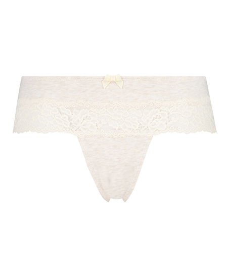 Tanga bóxer de algodón, Beige