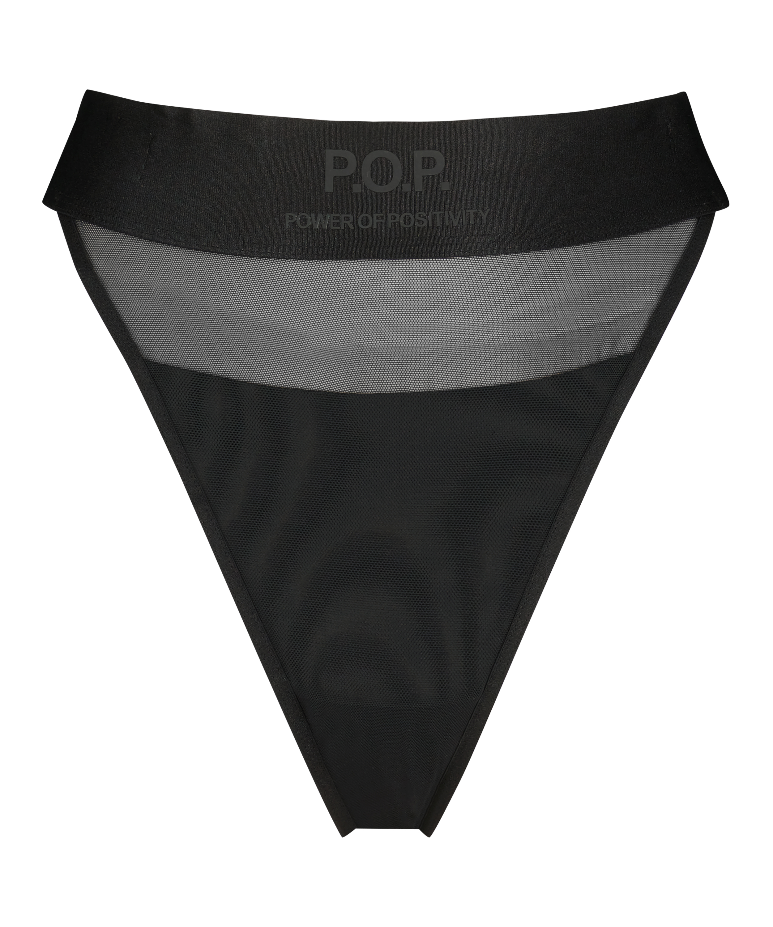 Tanga de tiro alto Flexing, Negro, main